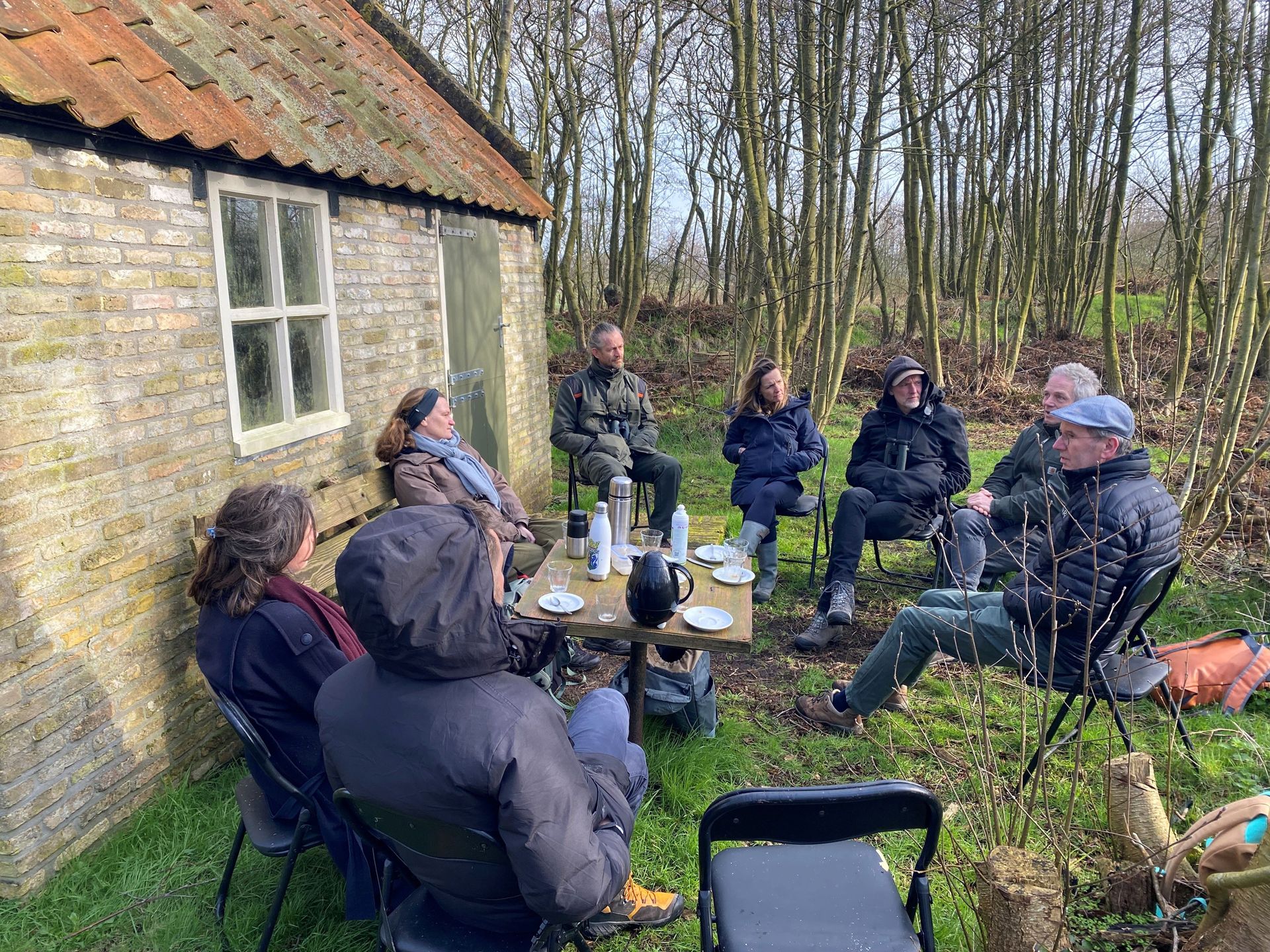 Brainstormen over kunst, natuur, wandelen en rouw